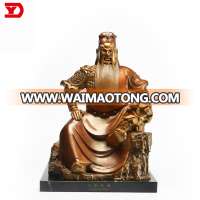 Feng shui collection bronze guan gong statue for sale