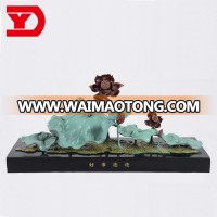 Indoor table with meaning lotus bronze sculpture Good things again and again