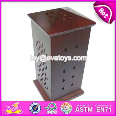 Wholesale Cheap Square Shape Wooden Incense Burner for Arabic W02A262